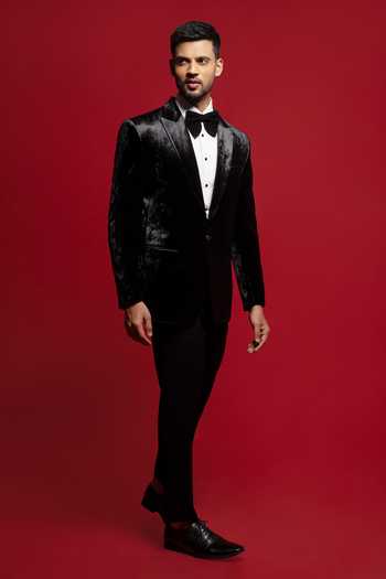 Sven Suits Velvet Blazer Pant Set 