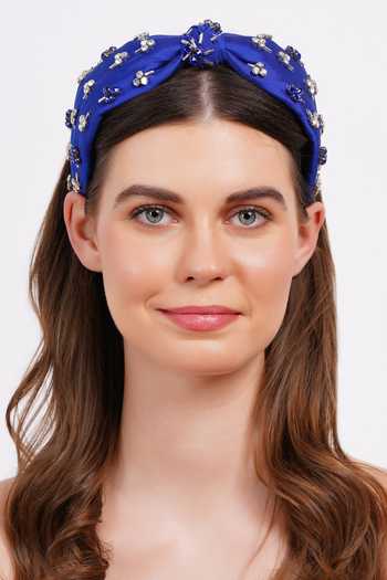 APT FOREVER Jewelled Treasure Handmade Cotton Top Knot Headband 