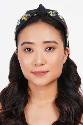 APT FOREVER Flutterby Embroidered Headband 