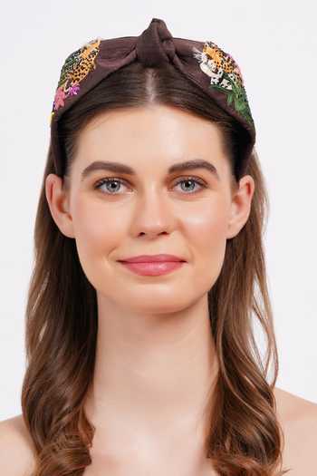APT FOREVER Roaring Glam Feline Beaded Headband 