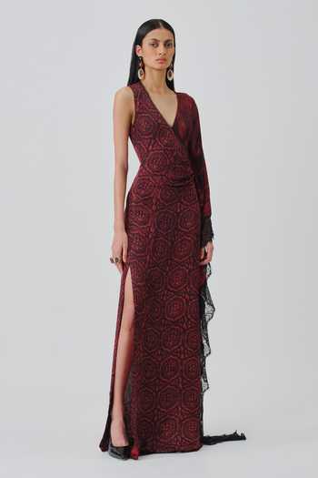 Aroka Rhea Ajrakh Print Dress 