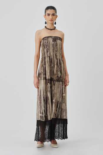 Aroka Natasha Ajrakh Print Dress 