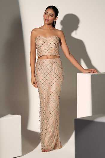 Libas Cafe by Nidhi & Ashish Donna Embroidered Corset & Skirt Set 