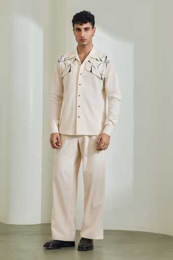 Madhav Agasti Hand Painted Shirt & Pant Set 
