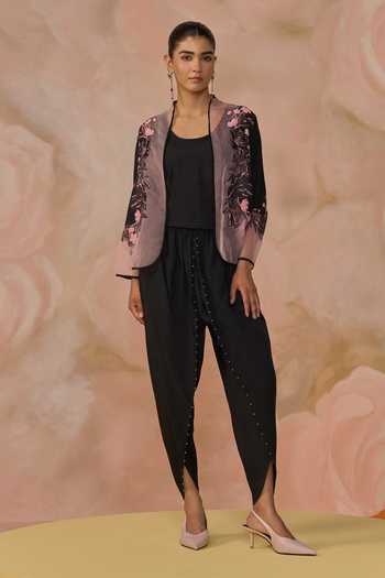 Kahani Lush Hand Embroidered Jacket Pant Set 