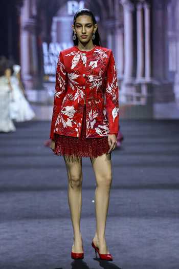 Ritika Mirchandani Acacia Floral Printed Top & Skirt Set 