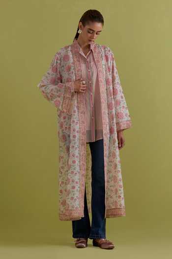 Upavita Hand Block Print Jacket