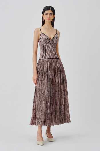 Aroka Reva Printed Midi Dress 