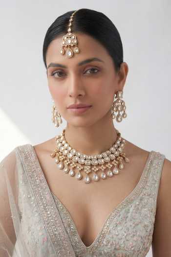 Zevar By Geeta Polki Necklace Set 