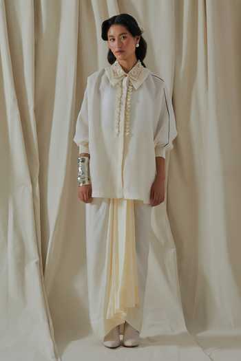 Aseem Kapoor Mandala Placement Embroidered Shirt & Skirt Set 