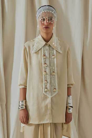 Aseem Kapoor Atri Printed Tashan Silk Shirt 