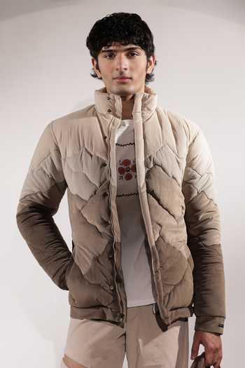 Jubinav Chadha Mountain Inspired Quilted Puffer Jacket 