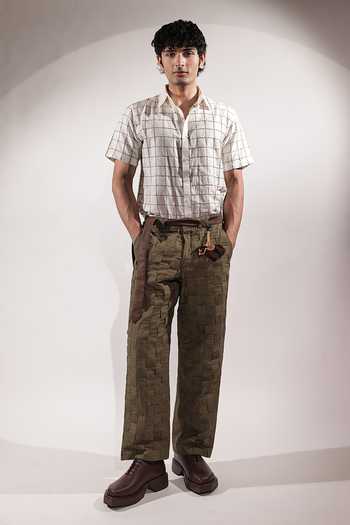 Jubinav Chadha Linen Woven Pant 