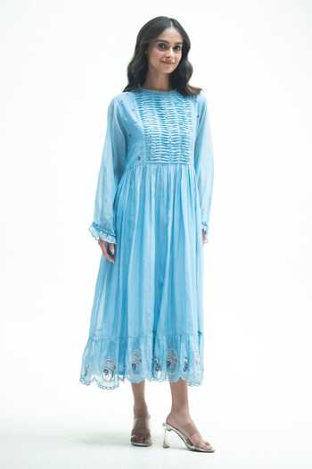 Vaani Beswal Twilight Handwoven Cotton Dress 