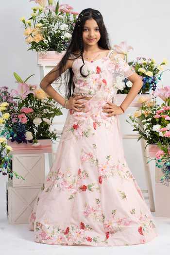 Kirti Agarwal - Pret N Couture Floral Embroidered Lehenga Set 