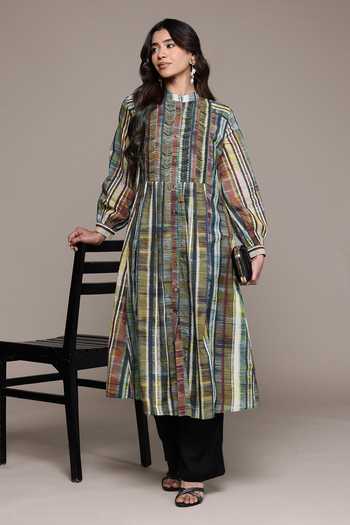 Ritu Kumar Brown Candice Full Sleeves Kurta 