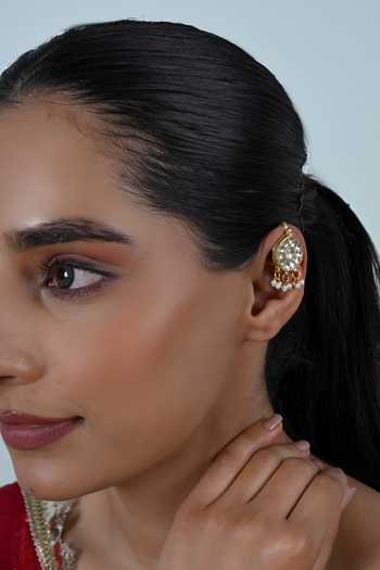 Shlok Jewels Jadau Kundan Earcuffs 