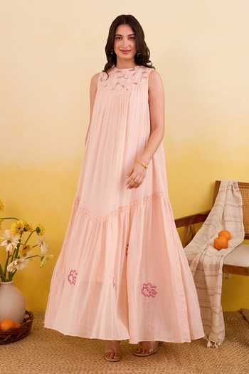 Taro Apricot Bloom Dress