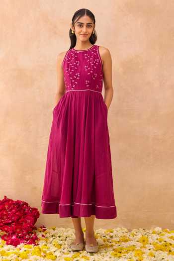 Taro Magenta Meadow Dress 