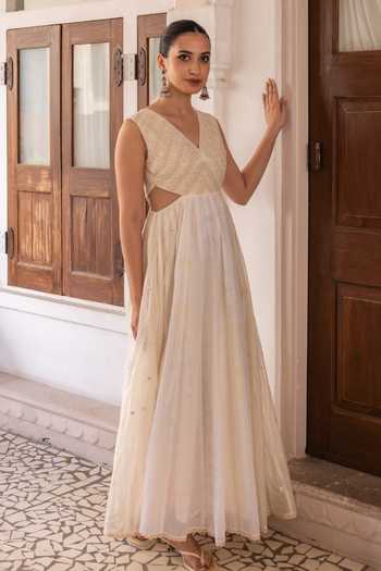 Label Nimbus Tie Dye Waist-Cut Maxi Dress 