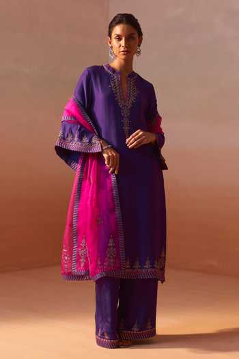 Nitika Gujral Embellished Kurta Palazzo Set 
