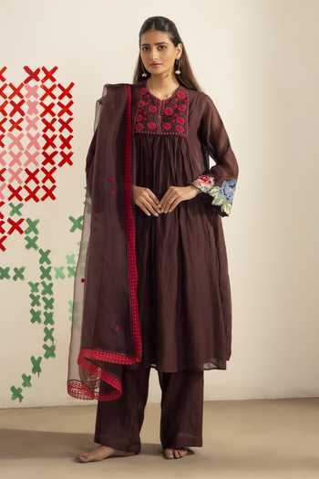 Radha Sharma Embroidered Kurta Set 