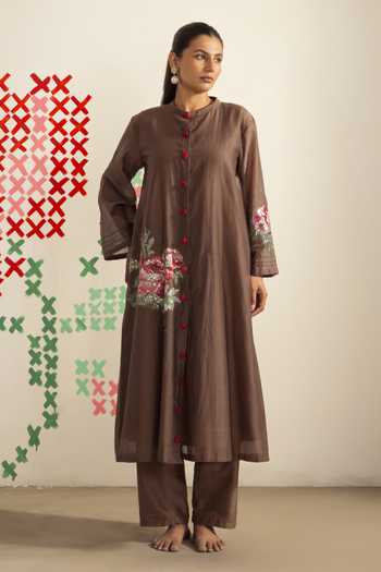 Radha Sharma Embroidered Kurta & Pant Set 