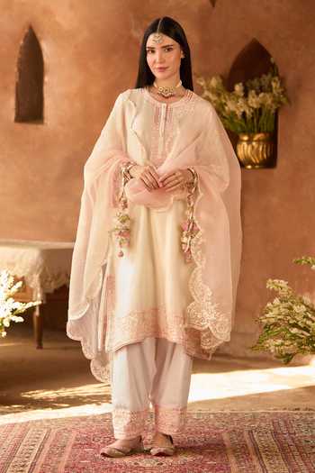 Sheetal Batra Anam Silk Chanderi Kurta Set 