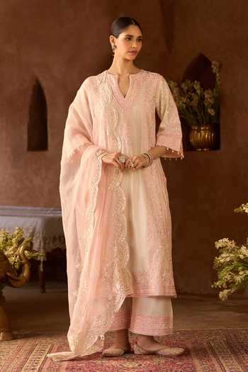 Sheetal Batra Nurvi Silk Chanderi Kurta Set 