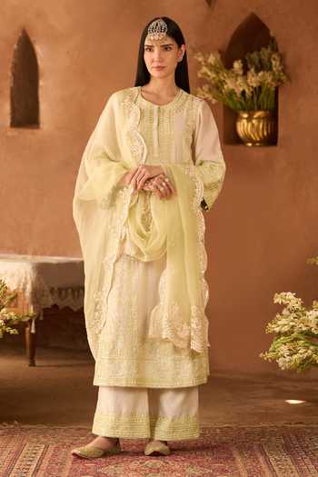 Sheetal Batra Ena Silk Chanderi Kurta Set 
