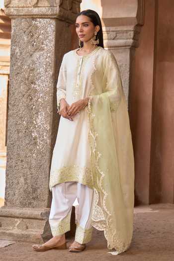 Sheetal Batra Anam Silk Chanderi Kurta Set 