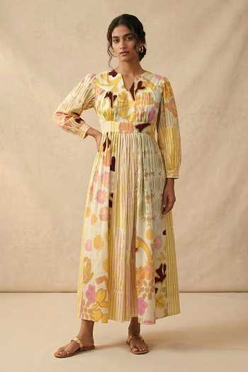 Vedika M Sundown Floral Patch Dress 