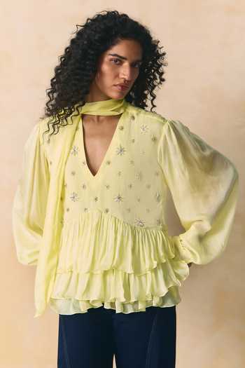 Zwaan Marisol Ruffled Hem Top 
