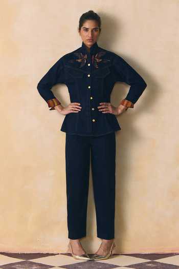 Zwaan Jade Contrast Yoke Top With Pant 