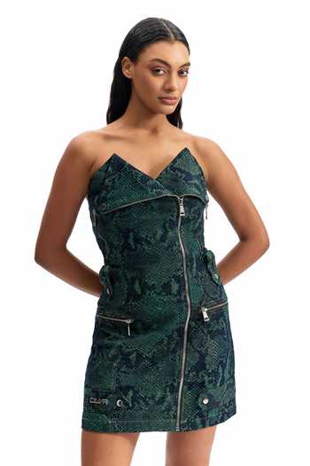 Cilvr Serpent Biker Dress 