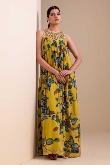 Aamra By Lavanya Kalamkari Pattern Dress 