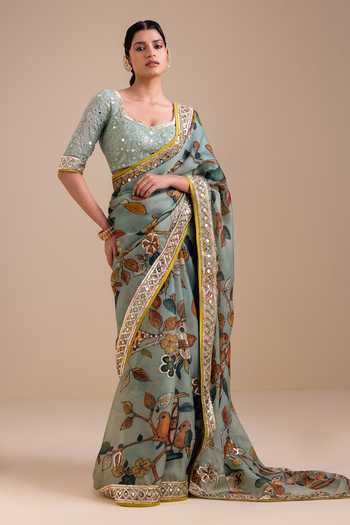 Aamra By Lavanya Hand Embroidered Blouse With Saree 