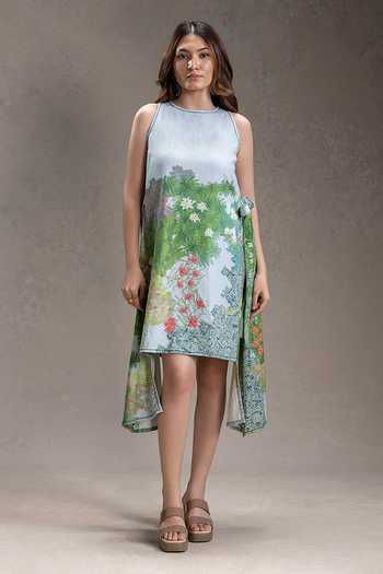 Soup By Sougat Paul Blume Print Dress 