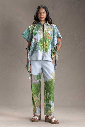 Soup By Sougat Paul Blume Print Top With Pant 