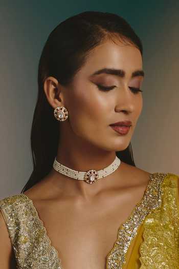 Namasya Beaded Necklace & Earrings Set 