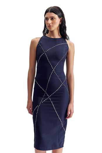 Cilvr Studded Tailored Dress 