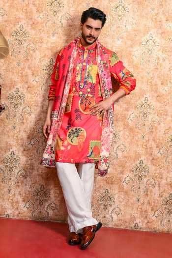 Yajy By Aditya Jain Arunima Printed Kurta Set 