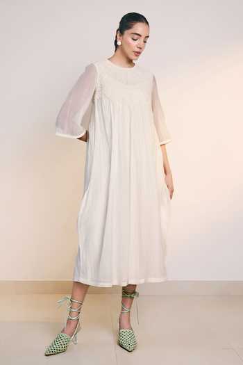 Ilk Off White Garden Dress 