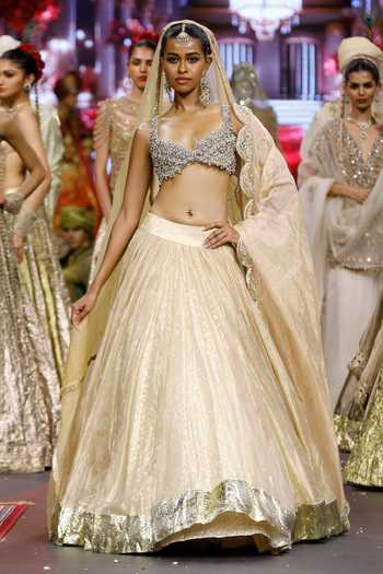 Itrh Noor-E-Zar Tissue Lehenga Set 