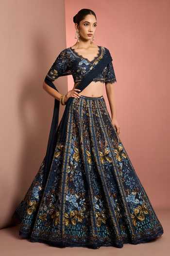 Neha Khullar Hand Embroidered Lehenga Set 