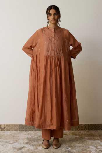 Rhua Reya Handloom Cotton Kurta & Pant Set 