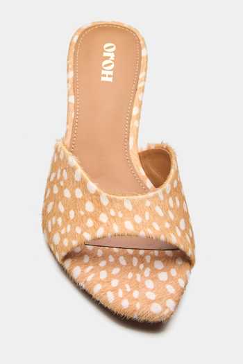 Oroh Lyra Hair-on Leather Kittel Heels 