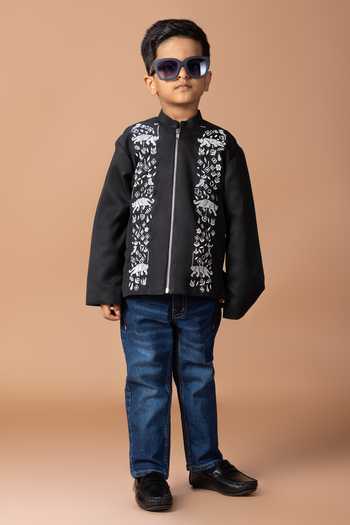 Little Brats Panther Embroidered Jacket 