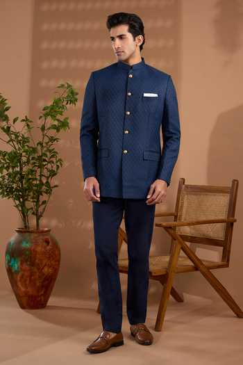 SPRING BREAK Jacquard Woven Bandhgala