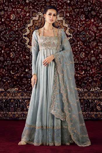 Lashkaraa Embroidered Anarkali With Dupatta 